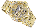 Guess Queen Quartz Gold Dial Gold Steel Strap Watch For Men - GW0497G2 Authentic Buy Shop Now