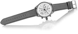 Hugo Boss Grand Prix White Dial Grey Leather Strap Watch for Men - 1513633 Authentic Buy Shop Now