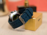 Hugo Boss Distinct Blue Dial Blue Rubber Strap Watch for Men - 1513856 Authentic Buy Shop Now