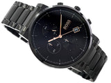 Hugo Boss Integrity Black Dial Black Steel Strap Watch for Men - 1513780 Authentic Buy Shop Now