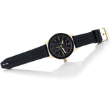 Tommy Hilfiger Austin Black Dial Black Rubber Strap Watch for Men - 1791636 Authentic Buy Shop Now