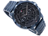 Tommy Hilfiger Luca Chronograph Grey Dial Blue Steel Strap Watch For Men - 1710493 Authentic Buy Shop Now