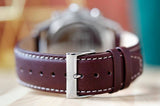 Tommy Hilfiger Parker Chronograph Blue Dial Brown Leather Strap Watch For Men - 1791837 Authentic Buy Shop Now