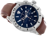 Versace Casual Chronograph Blue Dial Brown Leather Strap Watch for Men - VERG002-18 Authentic Buy Shop Now