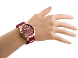 Tommy Hilfiger Claudia Red Dial Two Tone Steel Strap Watch for Women - 1781744 Authentic Buy Shop Now