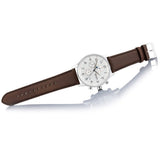 Hugo Boss Navigator White Dial Brown Leather Strap Watch for Men - 1513495 Authentic Buy Shop Now