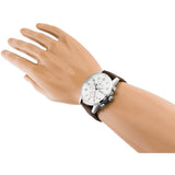 Hugo Boss Attitude White Dial Brown Leather Strap Watch for Men - 1513609 Authentic Buy Shop Now