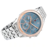 Tommy Hilfiger Ari Diamonds Blue Dial Silver Steel Strap Watch for Women - 1781976 Authentic Buy Shop Now