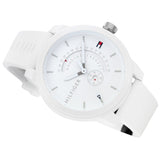 Tommy Hilfiger Denim Analog White Dial White Rubber Strap Watch for Men - 1791481 Authentic Buy Shop Now