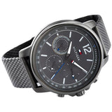 Tommy Hilfiger London Chronograph Grey Dial Grey Mesh Bracelet Watch for Men - 1791530 Authentic Buy Shop Now