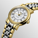Longines Presence 25.5mm Automatic White Dial Two Tone Steel Strap Watch for Women - L4.321.2.11.7 Authentic Buy Shop Now