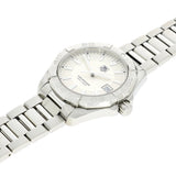 Tag Heuer Aquaracer Quartz White Dial Silver Steel Strap Watch for Men - WAY1111.BA0928 Authentic Buy Shop Now