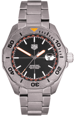 Tag Heuer Aquaracer Bamford Automatic Black Dial Grey Steel Strap Watch for Men - WAY208F.BF0638 Authentic Buy Shop Now