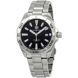Tag Heuer Aquaracer Black Dial Silver Steel Strap Watch for Men - WBD1110.BA0928 Authentic Buy Shop Now