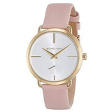 Michael Kors Portia Quartz White Dial Pink Leather Strap Watch For Women - MK2659 Authentic Buy Shop Now