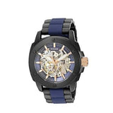 Fossil Modern Machine Automatic Skeleton Blue Dial Two Tone Steel Strap Watch for Men - ME3133 Authentic Buy Shop Now