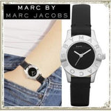 Marc Jacobs Blade Black Dial Black Leather Strap Watch for Women - MBM1211 Authentic Buy Shop Now