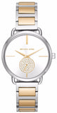 Michael Kors Silver Dial Two Tone Steel Strap Watch for Women - MK3679 Authentic Buy Shop Now