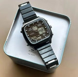 Fossil Retro Analog-Digital Black Dial Black Steel Strap Watch for Men - FS5891 Authentic Buy Shop Now