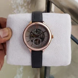 Fossil Suitor Mechanical Grey Dial Grey Leather Strap Watch for Women - BQ3265 Authentic Buy Shop Now