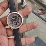 Fossil Suitor Mechanical Grey Dial Grey Leather Strap Watch for Women - BQ3265 Authentic Buy Shop Now