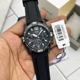 Guess Commander Black Dial Black Rubber Strap Watch for Men - GW0211G3 Authentic Buy Shop Now