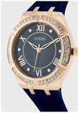 Guess Cosmo Diamonds Blue Blue Dial Blue Silicone Strap Watch for Women - GW0034L4 Authentic Buy Shop Now