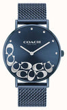 Coach Perry Blue Dial Blue Mesh Bracelet Watch for Women - 14503824 Authentic Buy Shop Now