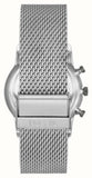 Fossil Neutra Chronograph White Dial Silver Mesh Bracelet Watch for Men - FS5382 Authentic Buy Shop Now