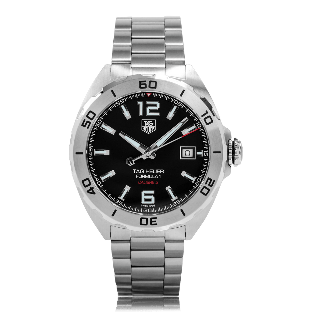 Tag Heuer Formula 1 Automatic Black Dial Silver Steel Strap Watch for Men - WAZ2113.BA0875 Authentic Buy Shop Now