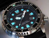 Citizen Eco Drive Pro Master Diver Black Dial Black Steel Strap Watch For Men - BN0150-28E Authentic Buy Shop Now