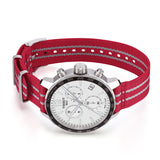 Tissot Quickster Chronograph NBA Houston Rockets Special Edition White Dial Two Tone NATO Strap Watch for Men - T095.417.17.037.12 Authentic Buy Shop Now