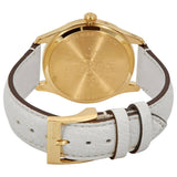 Gucci G Timeless Quartz Gold Dial Beige Leather Strap Watch For Women - YA1264180 Authentic Buy Shop Now