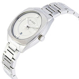 Gucci GG2570 White Dial Silver Steel Strap Watch For Women - YA142502 Authentic Buy Shop Now