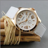 Fossil Cecile White Dial White Leather Strap Watch for Women - AM4486 Authentic Buy Shop Now