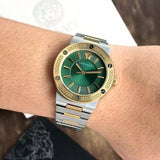 Versace Greca Green Dial Silver Steel Strap Watch for Women - VEVH00720 Authentic Buy Shop Now