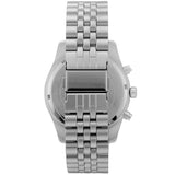 Michael Kors Lexington Chronograph Silver Dial Silver Steel Strap Watch For Men - MK8789 Authentic Buy Shop Now