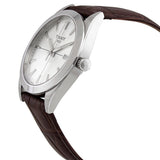 Tissot Gentlemen Silver Dial Brown Leather Strap Watch for Men - T127.410.16.031.01 Authentic Buy Shop Now
