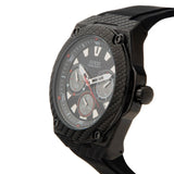 Guess Legacy Black Dial Black Rubber Strap Watch For Men - W1048G2 Authentic Buy Shop Now