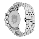 Emporio Armani Chonograph SIlver Dial Silver Steel Strap Watch For Men - AR1933 Authentic Buy Shop Now