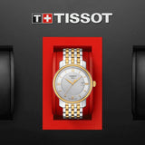Tissot T Classic Bridgeport Silver Dial Two Tone Mesh Bracelet Watch For Men - T097.410.22.038.00 Authentic Buy Shop Now