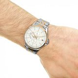 Tommy Hilfiger Shawn Quartz White Dial Two Tone Steel Strap Watch for Men - 1791617 Authentic Buy Shop Now
