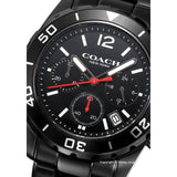 Coach Kent Chronograph Black Dial Black Steel Strap Watch for Men - 14602554 Authentic Buy Shop Now