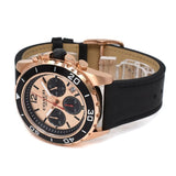 Coach Kent Chronograph Rose Gold Dial Black Leather Strap Watch for Men - 14602559 Authentic Buy Shop Now