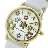 Marc Jacobs Roxy White Dial White Leather Strap Watch for Women - MJ1607 Authentic Buy Shop Now