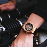Maserati Potenza Automatic Skeleton Black Dial Black Leather Strap Watch For Men - R8821108039 Authentic Buy Shop Now