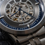 Maserati Ricordo Automatic Skeleton Silver Dial Silver Steel Strap Watch For Men - R8823133005 Authentic Buy Shop Now