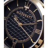 Maserati Epoca Black Dial Black Leather Strap Watch For Women - R8851118501 Authentic Buy Shop Now