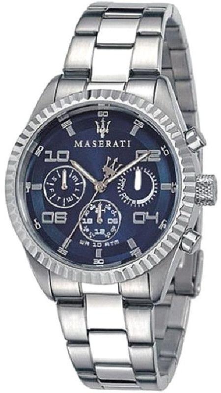 Maserati Competizione Blue Dial Silver Steel Strap Watch For Men - R8853100011 Authentic Buy Shop Now