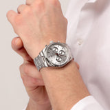 Maserati Competizione Silver Dial Silver Steel Strap Watch For Men - R8853100018 Authentic Buy Shop Now